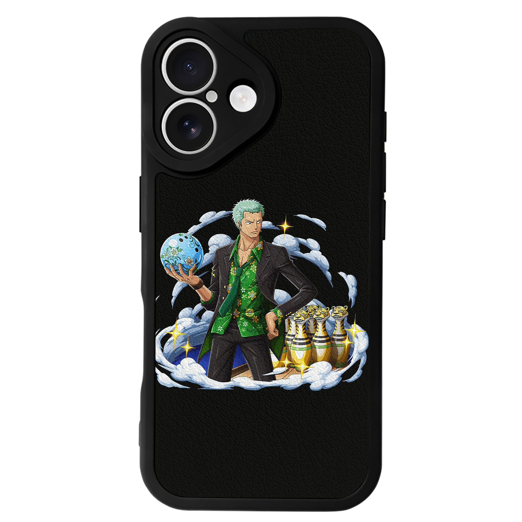 （画像用） ワンピース ロロノア・ゾロ ONE PIECE Roronoa Zoro 【iPhone 16シリーズ対応】シリコンスマホケース（レザー調） 材質：シリコン